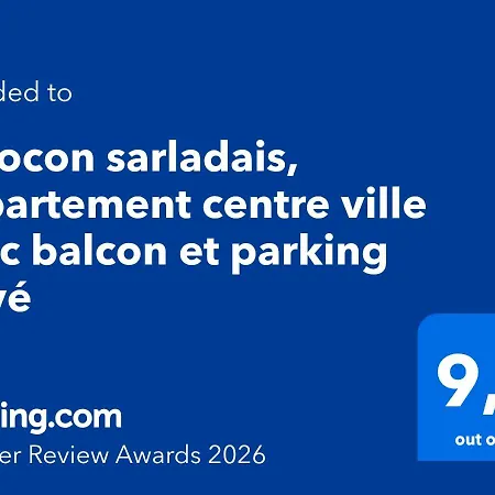 Le Cocon Sarladais, Centre Avec Balcon Et Parking Prive *